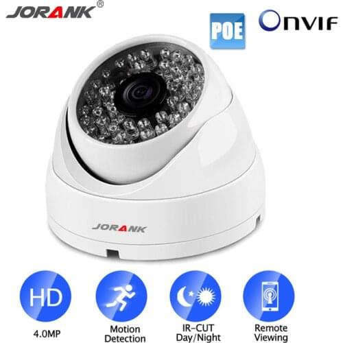 JORANK 3MP 4MP 36 LED Full HD Network POE Camera Onvif Indoor and Outdoor Security Application IP Dome Camera