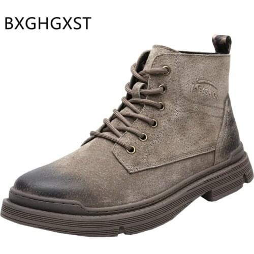 Ankle boots men Coiffeur Genuine leather shoes men desert boots designer shoes men high quality motorcycle boots brand zapatos