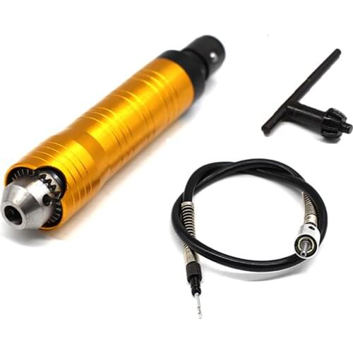 6mm Flex Shaft handpiece Power Tool Electric Drill Stainless Steel Handle Flexible Shaft Chuck Separate Mini Grinder For Dremel
