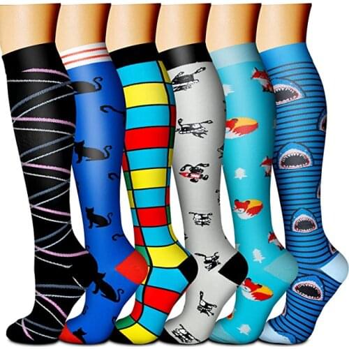 New Compression Socks Varicose Veins For Men & Women Socks Best For Athlete,Edema,Diabetic,Flight ,Shin Splints Stockings Animal