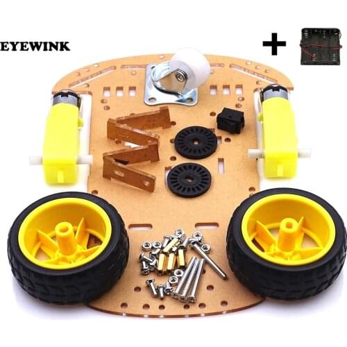 New Motor Smart Robot Car Chassis Kit Speed Encoder Battery Box 2WD For Arduino