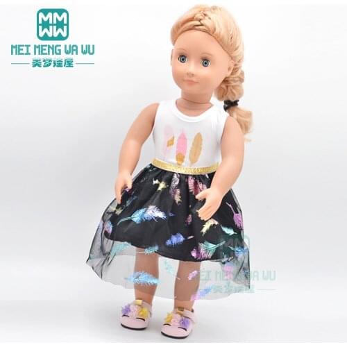 Dolls Clothes for 45cm american doll feather dress Angel skirt