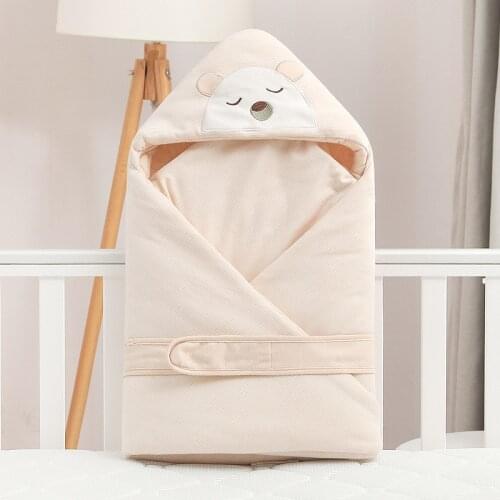 Newborn Baby Swaddle Wrap 100% Cotton Soft Infant Newborn Baby Products Blanket & Swaddling Wrap Blanket Sleepsack With Cap