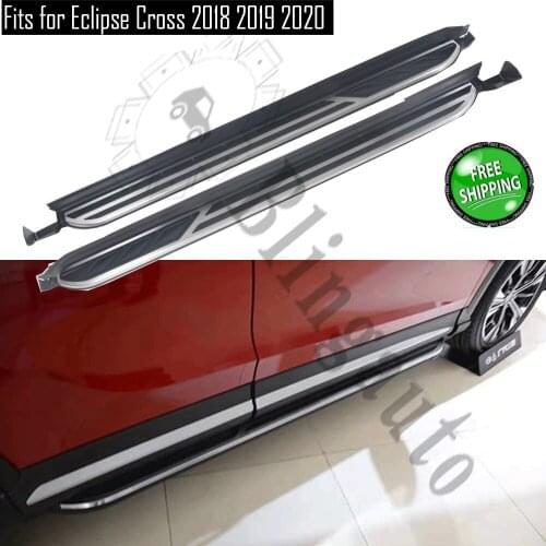 Fits for M itsubishi Eclipse Cross 2018 2019 2020 2Pcs left right running board side steps nerf bar car pedal side stairs