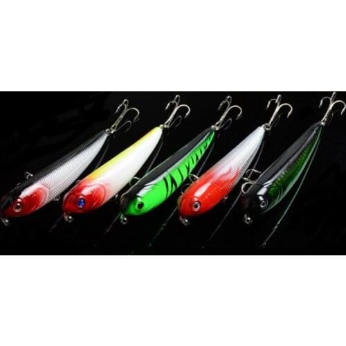 5 Pieces Pencil Fish Bait 13.7g 10cm Float Wobbler Bait Vibration Lure Swimbait Crankbait Fishing Tackle