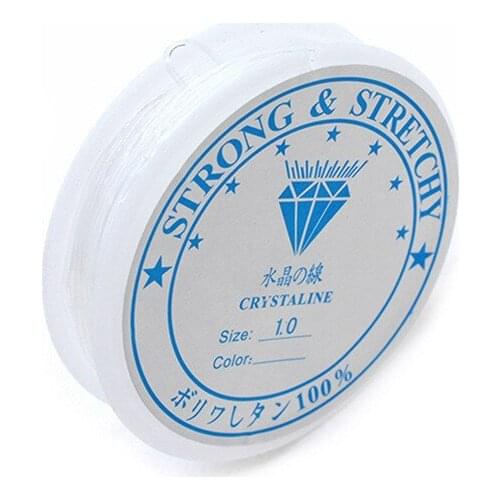 0.4/0.5/0.6/0.7/0.8/1mm Fish Line Wire Clear Elastic rope Transparent DIY Crystal Beading Cord/String/Thread Jewelry Making