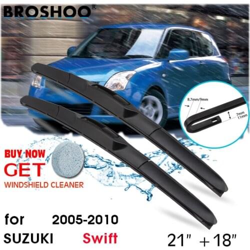 Car Wiper Blade Window Windscreen Windshield Wipers Blades J hook Arm Auto Accessories For Suzuki Swift 21''+18'' 2005-2010