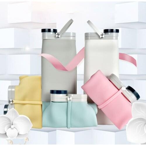 Silica Gel Folding Nordic Simple Outdoor Sports Travel Portable Large Capacity Water Cup Wholesale