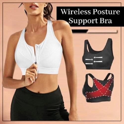 Sports Bra Women Underwear Fitness Push Up Front Zipper Yoga Crop Top Bra Athletic Vest Sportswear Vest Unning Women Top Sale
