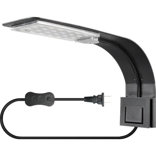 Super Slim LED Aquarium Lighting,10W Aquatic Plant Lighting Clip-on Lamp For Fish Tank,Blue and white lamp beads