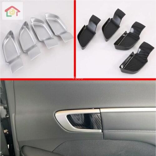 For Hyundai Sonata DN810th 2019 2020 ABSCarbon Inner Door Handle Bowl Cover Protector Trim Car Sticker Styling Accessories