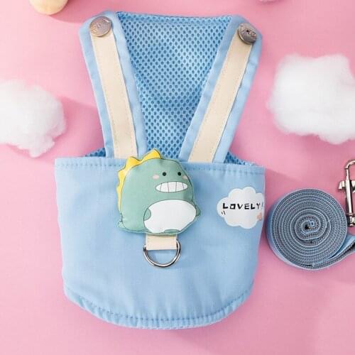 Cat Harness Vest with Leash Set Cute Pet Walking Harness Adjustable Cat Harness Lead Leash Sets Teddy Puppy Dogs Cats