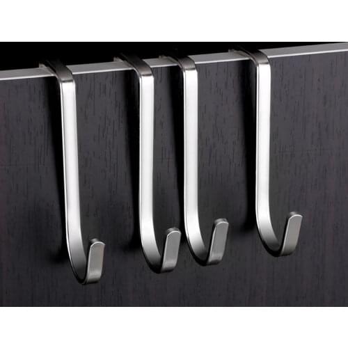 1Pcs Stainless Steel Double S Shape Storage Hook For Wall And Door Home Key Organizer Accessories Home Bathroom Kitchen