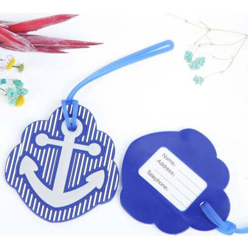 20pcs/lot Travel Boat Anchor Shape Luggage Tag and Label Wedding Favors and Gifts Party Favor Baggage Tags Name Tab Address Card