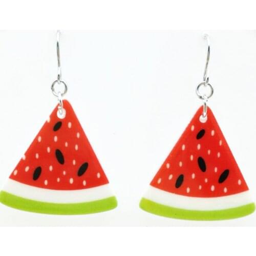 4 pairs of free shipping fashion yakeli watermelon fruit earrings size