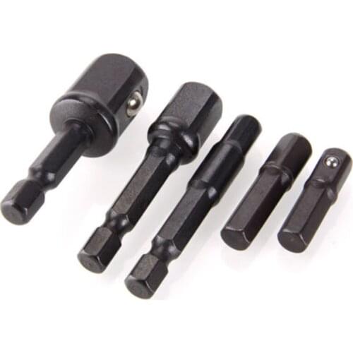 5x Socket Drill Bits Adapter Nut Driver 1/4\\\\\\\\\\\\\\\" 3/8\\\\\\\\\\\\\\\" 1/2\\\\\\\\\\\\\\\" Power Extension Bar Tools