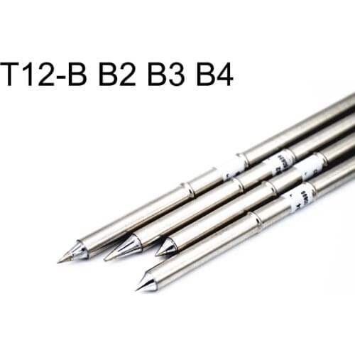 5Pcs/lot T12-B T12-B2 T12-B3 T12-B4 Solder Iron Tip T12 series for Hakko Soldering Rework Station FX-951 FX-952 welding tip