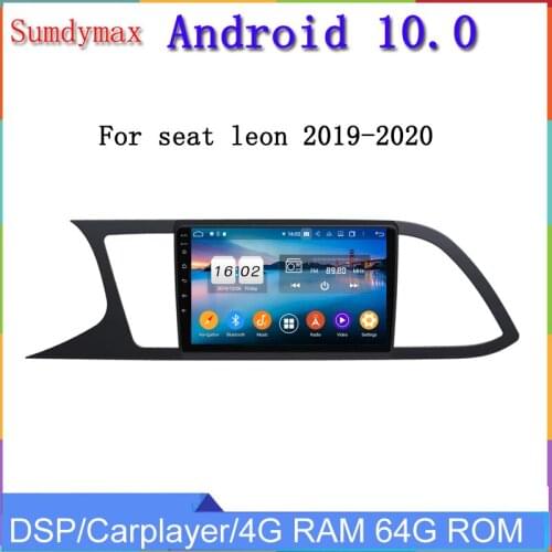 9inch 8core 4+128G android10 car radio for seat LEON 2013-2020 gps navigation Car Multimedia Player audio stereo OBD Carplay