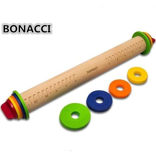 BONACCI Wooden Rolling Pins For Dough