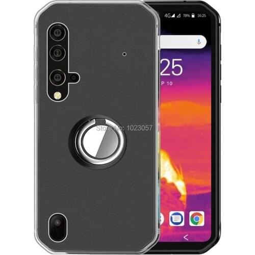 Case For Blackview BV9900 Metal Finger Holder Soft Shockproof Bracket Clear Cover For Blackview BV9900 Pro Couqe Fundas