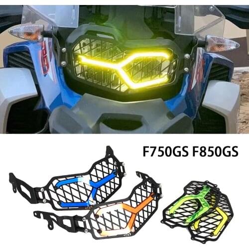 For BMW F750GS F850GS Adventure ADV 2018 - 2021 Headlight Guard Protector Grille Grill Cover F 850 GS F 750 Acrylic Lamp Patch