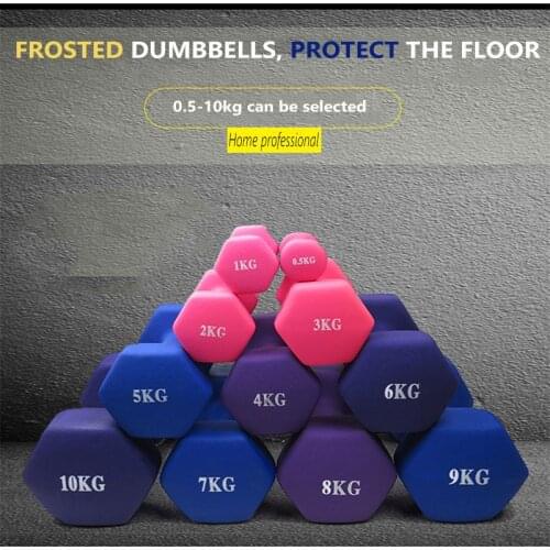 Home/gym Hex Dumbbell Yoga Fitness Workout Equipment For Women Mancuerna 8kg Weight Loss Sport Kettlebell Pesas Gimnasio Bowflex