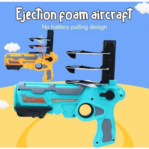Catapult Plane Ejection Foam Aircraft Air Battle One-click Ejection Model Model Launchers Toy Outdoor Kid Toys Plane Cars