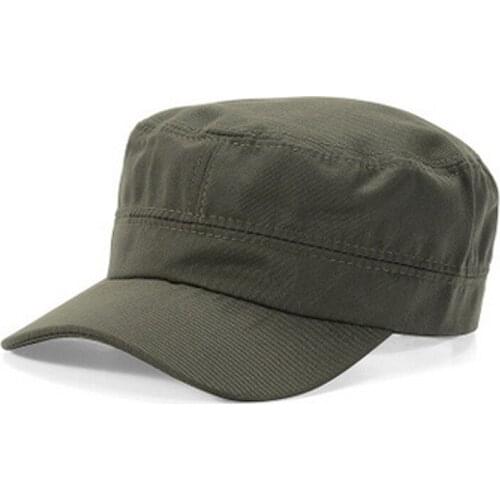 NEW Fashion Men Women Five colors Unisex Adjustable Classic Style Plain Flat Vintage Army Hat Cadet Military Patrol Cap Best