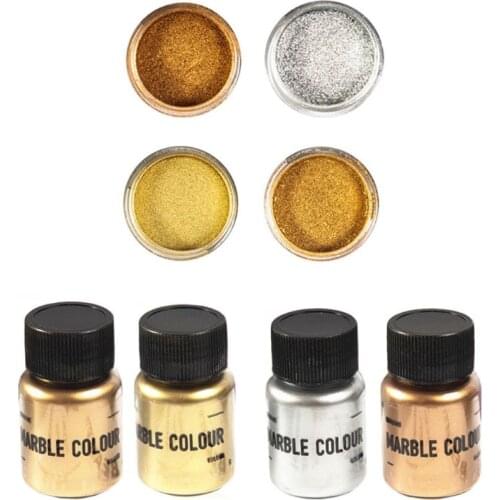 4 Color Mirror Metal Texture Pearl Powder Epoxy Resin Colorant Glitter Marble Metallic Pigment Resin Dye Jewelry Making