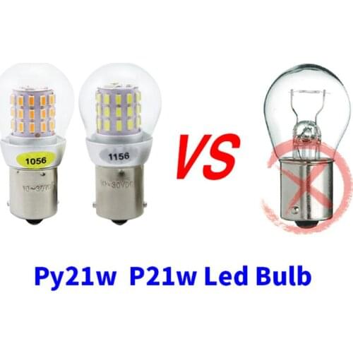 Mcdrlled PY21w Led 1056 Bau15s Bulb For Superb Octavia 2 Fl 2010 2011 2012 2013 Daytime Running Light Drl Lamp