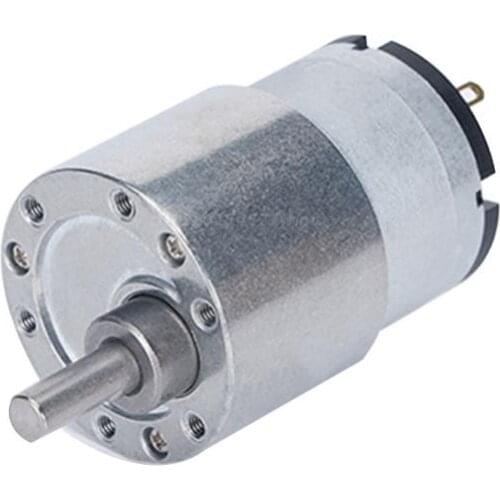 6V/12V/24V Miniature High Torque Reduction Gear Box Micro Speed Reversible Electric Reduction Geared Motor 7~960RPM JGB37—520