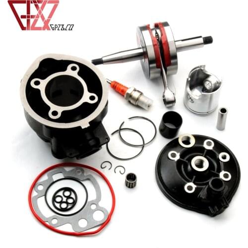 90cc 49mm Big Bore Cylinder Kit & Racing Crankshaft For Husqvarna SM Cross WR 50 WSM CH 50cc AM6 2-Stroke 1E40MB Engine