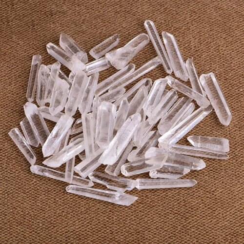 Natural Clear Lemurian Seed Quartz Crystal Points Specimen White Crystal
