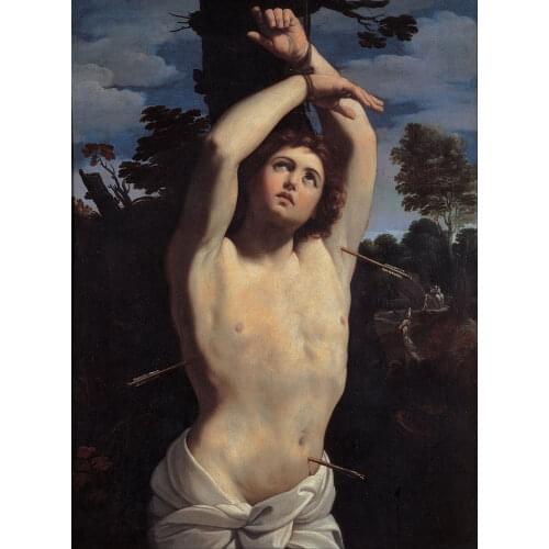 Wholesale painting # HOME Church Christianity Religious ART Guido Reni - Saint Sebastian PRINT PAINTING ON CANVAS