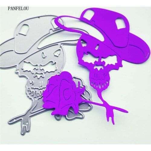 PANFELOU The skeleton rose paper die cutting dies metal craft Scrapbooking/DIY Easter wedding Embossing mould cards