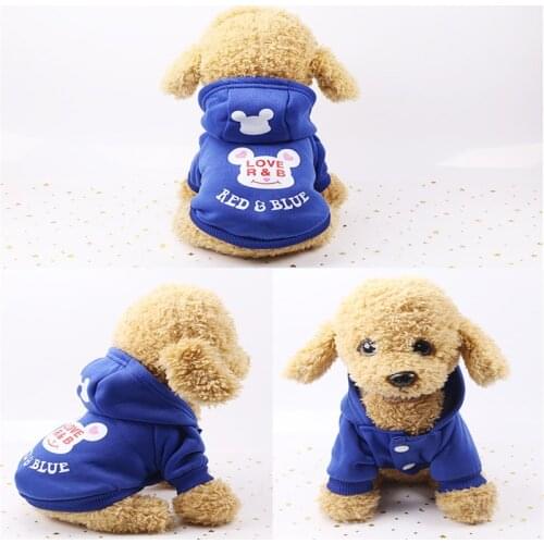Special Offer Casual Warm Autumn And Winter Cartoon Dog Hoodie Pet Dog Clothes Cotton Bulldog Clothing Pet Clothing Pug Coat