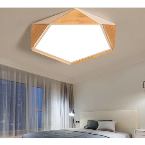 LED ceiling light with remote control Iron Lamp body Acrylic Lampshade Living room lights Indoor lighting Tricolor light
