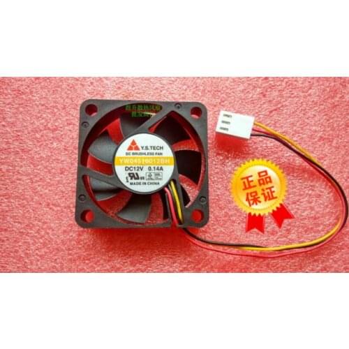 Y.S.TECH 4.5cm YW04510012BH 4510 DC12V 0.14A 45*45*10MM 3 line fan