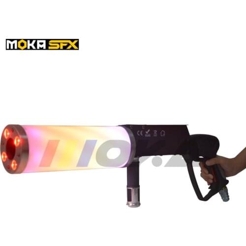 1 Pcs/lot LED CO2 Gun for dj fogger CO2 Jet machine with rgb color changing handhold led co2 launcher flashlight