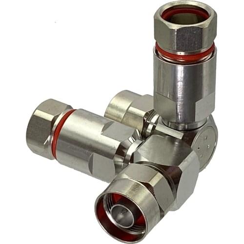 1pce N male plug right angle 1/2" flexible cable RF connector