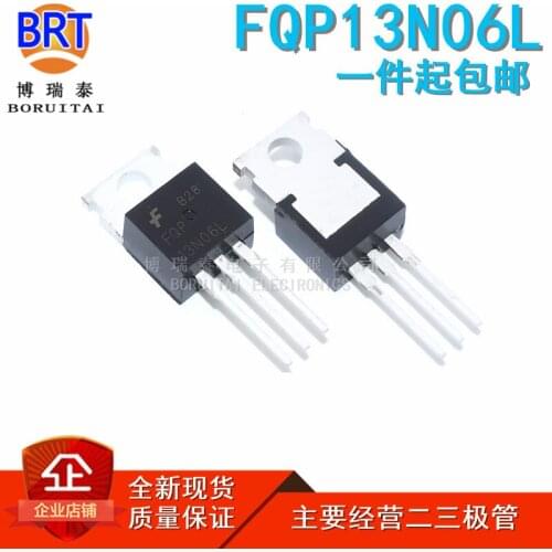 10pcs/lot Brand New Stock Fqp13n06l 13.6a60v TO-220 MOS Field Effect Transistor