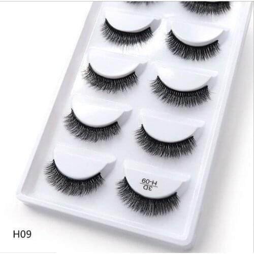 250 pairs of 50 boxes Eyelashes 3d mink eyelashes natural long Mink eyelashes 1cm-1.5cm 3d false eyelashes full