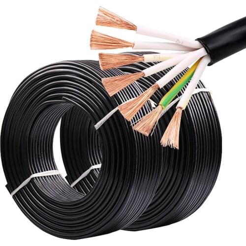 5 Metres RVV Copper Electrical Wire Multi-core Control Cable 14 Core 16 Core 20 Core 24 Core 30 Core 0.5/0.75/1mm Signal Wire