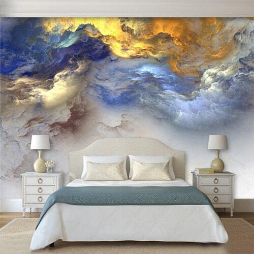 3d Abstract Colorful Cloud Cloudy Wallpaper Mural for Bedroom Wall Decor Landscape Wall Murals Wallpaper with Pictures Custom
