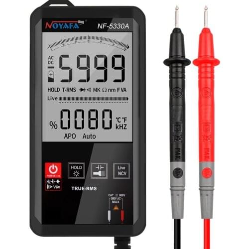 Promotion! Noyafa NF-5330A Contact Screen Multimeter Automatic Digital Multimeter DC AC Voltage Capacitance Diode Meter Continui