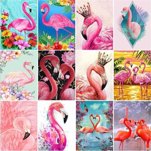 Animals Diamond Painting 5D DIY Full Square Diamond Embroidery Flamingo Cross Stitch Kits Mosaic Flowers Hobby Art Home Decor K1