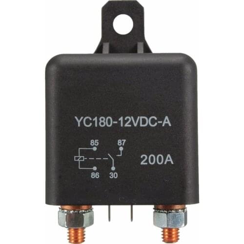 Auokey 12V 200A Heavy Duty Split Charge ON/OFF Switch Relays Rele Car Auto Boat 200Amp