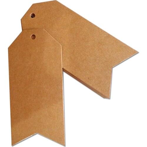4.5X9.5Cm Kraft Paper Swallows Tail Tag Gift Tag Decorative Card Baking And Hanging Card Diy Tag