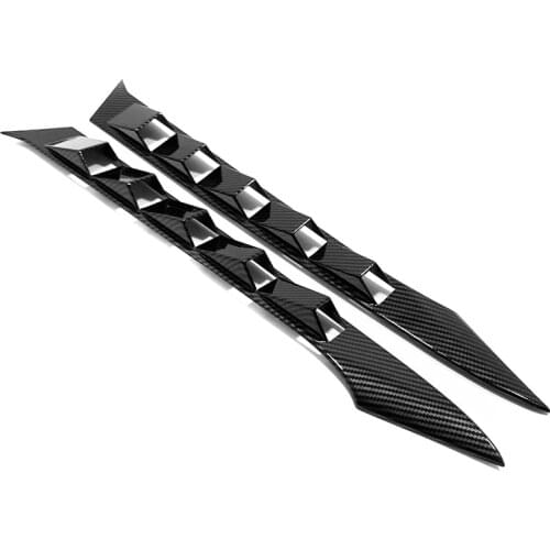 For Nissan Sentra 2020 2021 Carbon Fibre Car Rear Window Fin Rear Behind Window Spoiler Side Fins Wing Car Styling Accessories