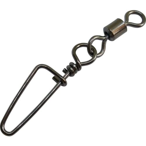 F2023 1000pieces/lot Rolling swivel with coastlock snap fishing tackle fishhooks fishing accessories fishing swivels with snap